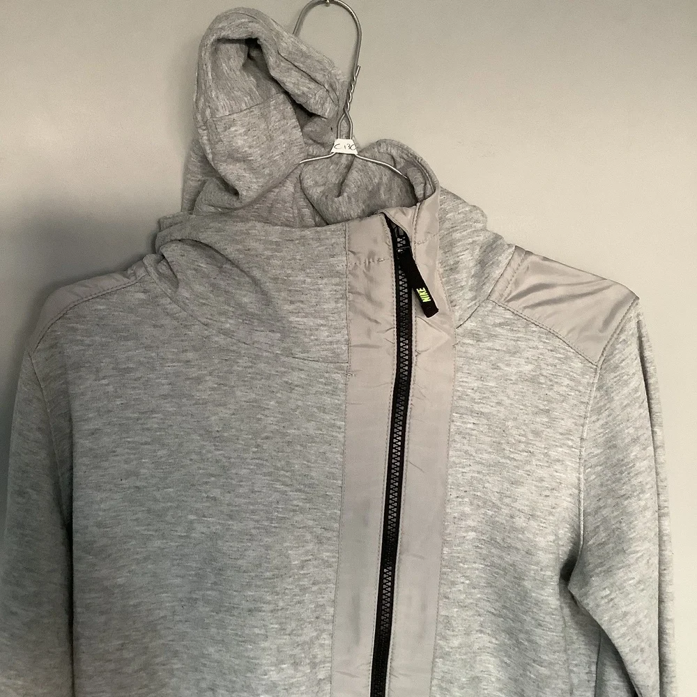 Nike Full Zip Track Top - Size S - Grey Marl - Fitted - Cotton - P2P 18” - Picture 8 of 9